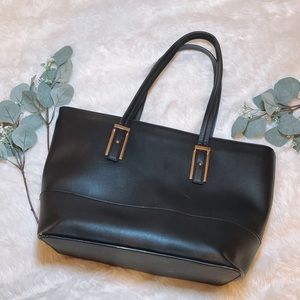 Black large tote bag
